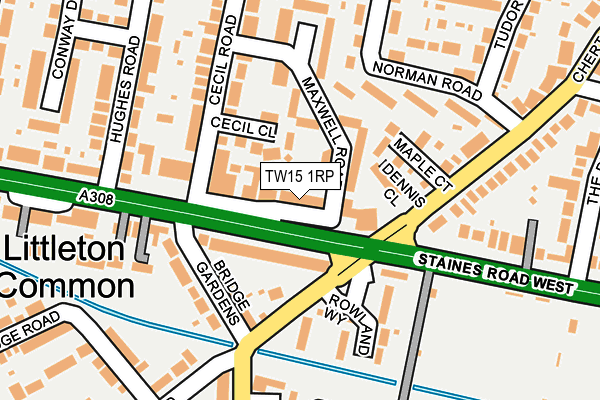 TW15 1RP map - OS OpenMap – Local (Ordnance Survey) TW15 1RP map - OS OpenMap – Local (Ordnance Survey)