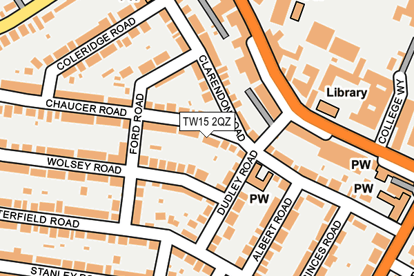 TW15 2QZ map - OS OpenMap – Local (Ordnance Survey) TW15 2QZ map - OS OpenMap – Local (Ordnance Survey)