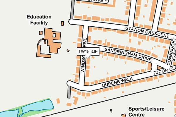 TW15 3JE map - OS OpenMap – Local (Ordnance Survey) TW15 3JE map - OS OpenMap – Local (Ordnance Survey)