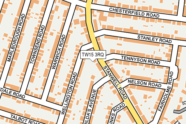 TW15 3RQ map - OS OpenMap – Local (Ordnance Survey) TW15 3RQ map - OS OpenMap – Local (Ordnance Survey)