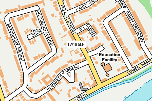 TW16 5LH map - OS OpenMap – Local (Ordnance Survey) TW16 5LH map - OS OpenMap – Local (Ordnance Survey)