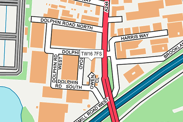 TW16 7FS map - OS OpenMap – Local (Ordnance Survey) TW16 7FS map - OS OpenMap – Local (Ordnance Survey)
