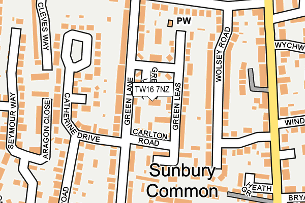 TW16 7NZ map - OS OpenMap – Local (Ordnance Survey) TW16 7NZ map - OS OpenMap – Local (Ordnance Survey)