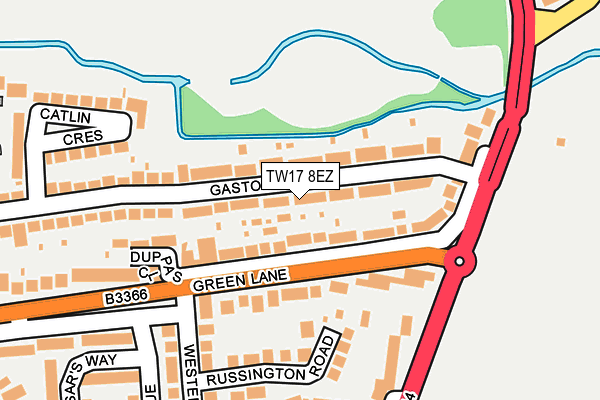 TW17 8EZ map - OS OpenMap – Local (Ordnance Survey) TW17 8EZ map - OS OpenMap – Local (Ordnance Survey)