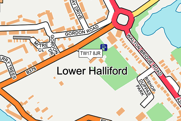 TW17 8JR map - OS OpenMap – Local (Ordnance Survey) TW17 8JR map - OS OpenMap – Local (Ordnance Survey)