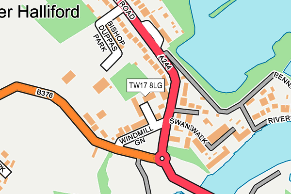 TW17 8LG map - OS OpenMap – Local (Ordnance Survey) TW17 8LG map - OS OpenMap – Local (Ordnance Survey)