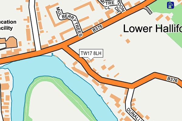 TW17 8LH map - OS OpenMap – Local (Ordnance Survey) TW17 8LH map - OS OpenMap – Local (Ordnance Survey)