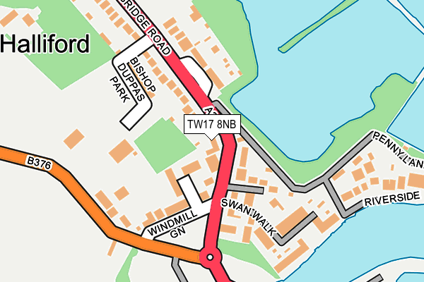 TW17 8NB map - OS OpenMap – Local (Ordnance Survey) TW17 8NB map - OS OpenMap – Local (Ordnance Survey)