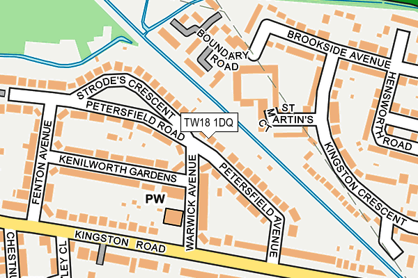 TW18 1DQ map - OS OpenMap – Local (Ordnance Survey) TW18 1DQ map - OS OpenMap – Local (Ordnance Survey)
