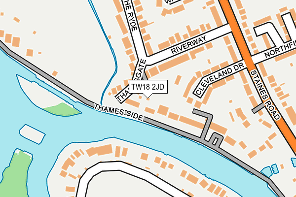 TW18 2JD map - OS OpenMap – Local (Ordnance Survey) TW18 2JD map - OS OpenMap – Local (Ordnance Survey)