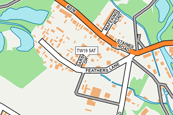 TW19 5AT map - OS OpenMap – Local (Ordnance Survey) TW19 5AT map - OS OpenMap – Local (Ordnance Survey)