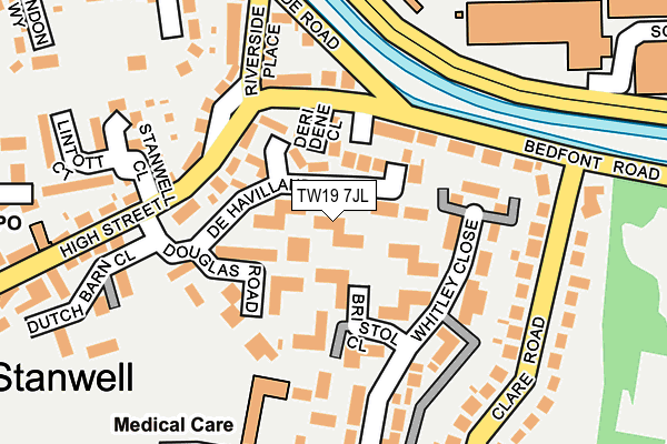 TW19 7JL map - OS OpenMap – Local (Ordnance Survey) TW19 7JL map - OS OpenMap – Local (Ordnance Survey)