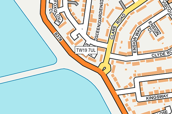 TW19 7UL map - OS OpenMap – Local (Ordnance Survey) TW19 7UL map - OS OpenMap – Local (Ordnance Survey)