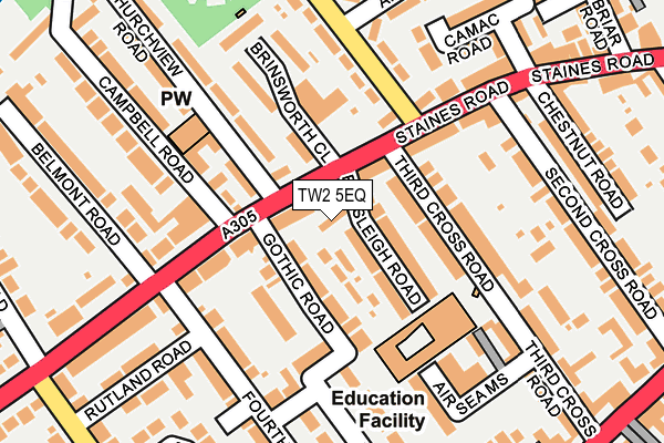 TW2 5EQ map - OS OpenMap – Local (Ordnance Survey) TW2 5EQ map - OS OpenMap – Local (Ordnance Survey)