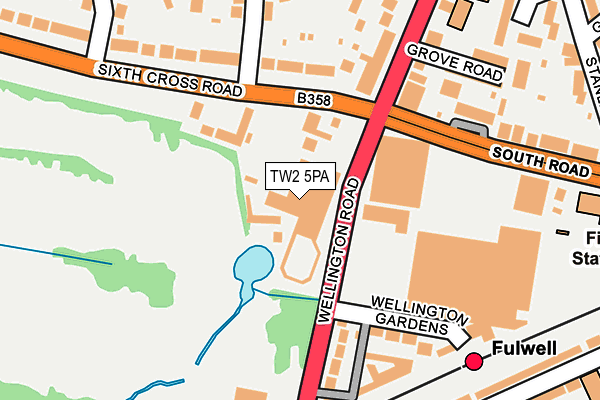 TW2 5PA map - OS OpenMap – Local (Ordnance Survey) TW2 5PA map - OS OpenMap – Local (Ordnance Survey)
