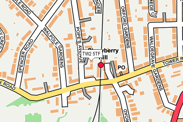 TW2 5TF map - OS OpenMap – Local (Ordnance Survey) TW2 5TF map - OS OpenMap – Local (Ordnance Survey)