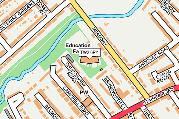 TW2 6PY map - OS OpenMap – Local (Ordnance Survey) TW2 6PY map - OS OpenMap – Local (Ordnance Survey)