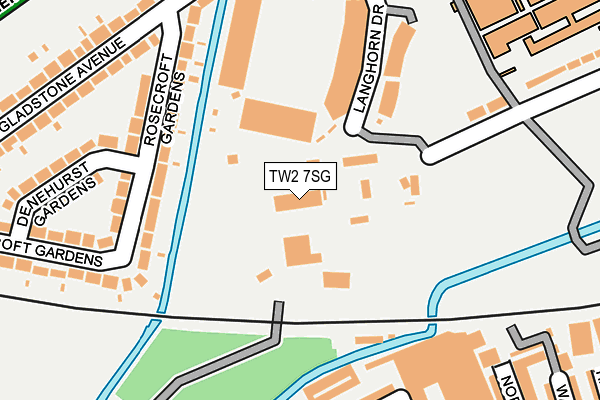 TW2 7SG map - OS OpenMap – Local (Ordnance Survey) TW2 7SG map - OS OpenMap – Local (Ordnance Survey)