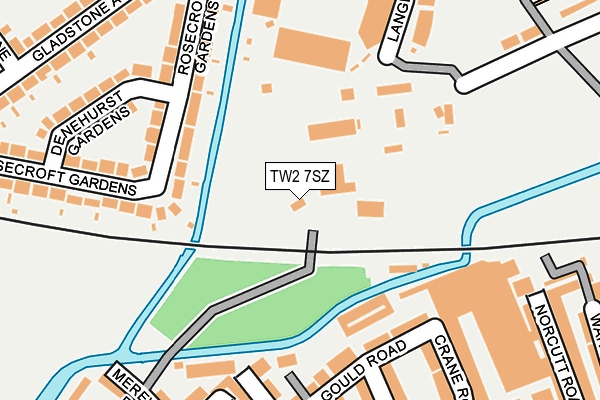 TW2 7SZ map - OS OpenMap – Local (Ordnance Survey) TW2 7SZ map - OS OpenMap – Local (Ordnance Survey)