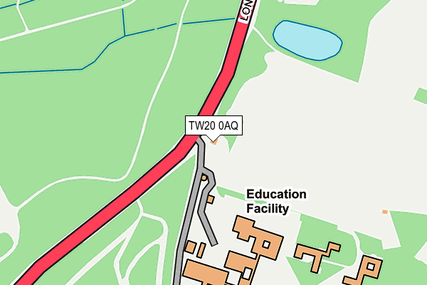 TW20 0AQ map - OS OpenMap – Local (Ordnance Survey) TW20 0AQ map - OS OpenMap – Local (Ordnance Survey)