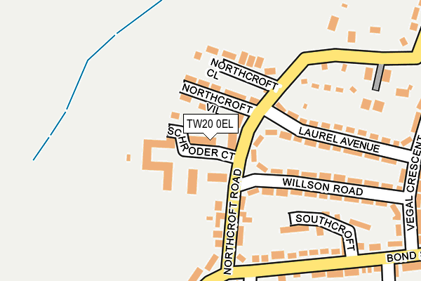 TW20 0EL map - OS OpenMap – Local (Ordnance Survey) TW20 0EL map - OS OpenMap – Local (Ordnance Survey)
