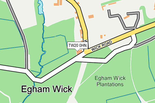 TW20 0HN map - OS OpenMap – Local (Ordnance Survey) TW20 0HN map - OS OpenMap – Local (Ordnance Survey)