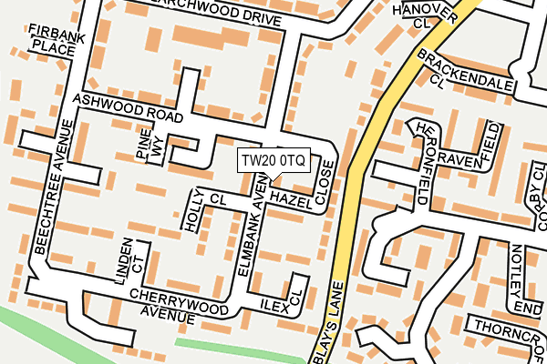 TW20 0TQ map - OS OpenMap – Local (Ordnance Survey) TW20 0TQ map - OS OpenMap – Local (Ordnance Survey)