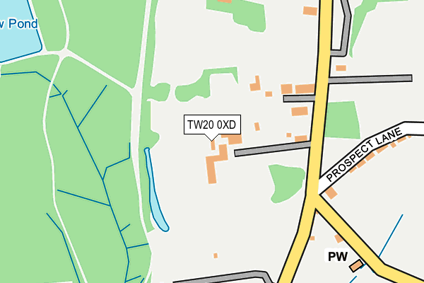 TW20 0XD map - OS OpenMap – Local (Ordnance Survey) TW20 0XD map - OS OpenMap – Local (Ordnance Survey)