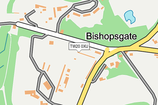 TW20 0XU map - OS OpenMap – Local (Ordnance Survey)