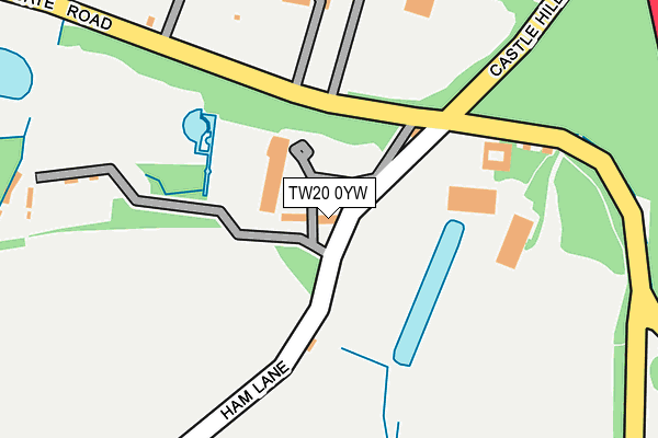TW20 0YW map - OS OpenMap – Local (Ordnance Survey) TW20 0YW map - OS OpenMap – Local (Ordnance Survey)