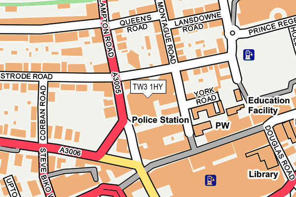 TW3 1HY map - OS OpenMap – Local (Ordnance Survey) TW3 1HY map - OS OpenMap – Local (Ordnance Survey)