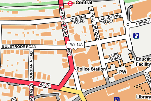 TW3 1JA map - OS OpenMap – Local (Ordnance Survey) TW3 1JA map - OS OpenMap – Local (Ordnance Survey)