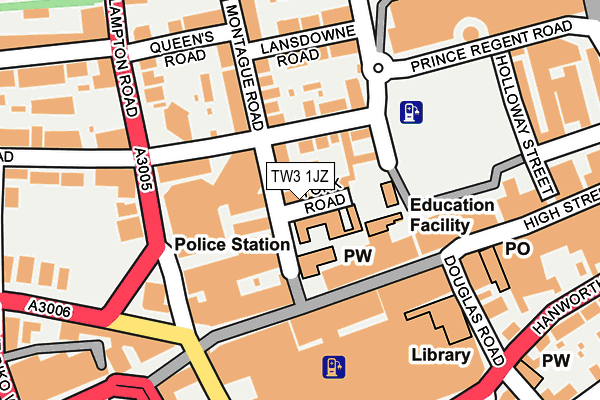 TW3 1JZ map - OS OpenMap – Local (Ordnance Survey) TW3 1JZ map - OS OpenMap – Local (Ordnance Survey)