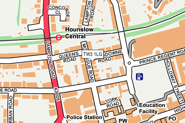 TW3 1LG map - OS OpenMap – Local (Ordnance Survey) TW3 1LG map - OS OpenMap – Local (Ordnance Survey)