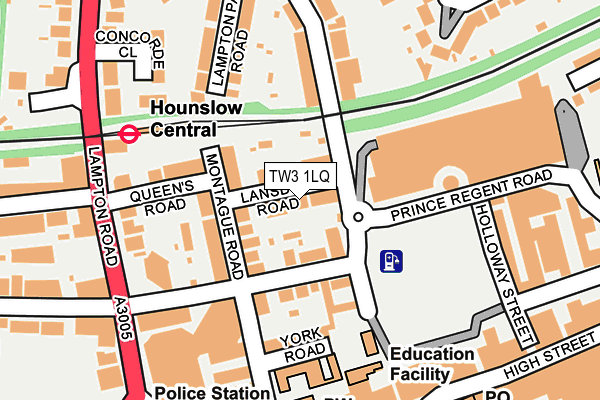 TW3 1LQ map - OS OpenMap – Local (Ordnance Survey) TW3 1LQ map - OS OpenMap – Local (Ordnance Survey)