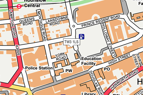 TW3 1LS map - OS OpenMap – Local (Ordnance Survey) TW3 1LS map - OS OpenMap – Local (Ordnance Survey)