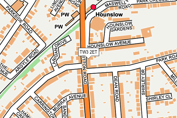 TW3 2ET map - OS OpenMap – Local (Ordnance Survey) TW3 2ET map - OS OpenMap – Local (Ordnance Survey)