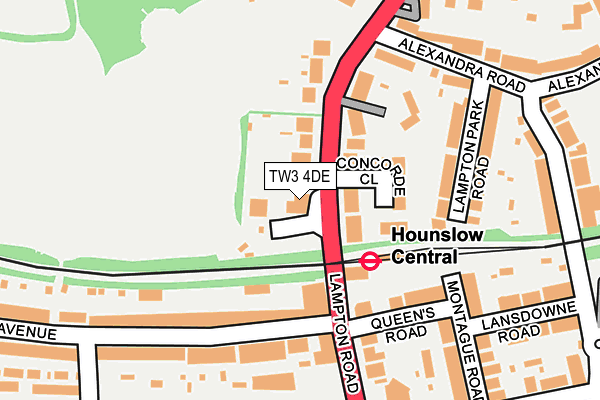TW3 4DE map - OS OpenMap – Local (Ordnance Survey) TW3 4DE map - OS OpenMap – Local (Ordnance Survey)