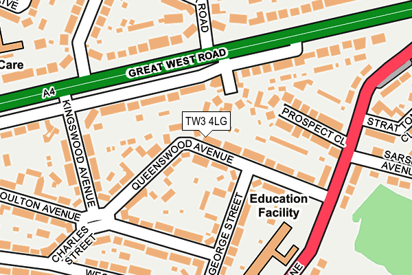 TW3 4LG map - OS OpenMap – Local (Ordnance Survey) TW3 4LG map - OS OpenMap – Local (Ordnance Survey)