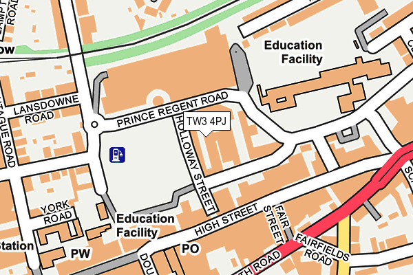 TW3 4PJ map - OS OpenMap – Local (Ordnance Survey) TW3 4PJ map - OS OpenMap – Local (Ordnance Survey)