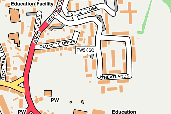 TW5 0SQ map - OS OpenMap – Local (Ordnance Survey) TW5 0SQ map - OS OpenMap – Local (Ordnance Survey)