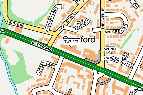 TW5 9AT map - OS OpenMap – Local (Ordnance Survey) TW5 9AT map - OS OpenMap – Local (Ordnance Survey)