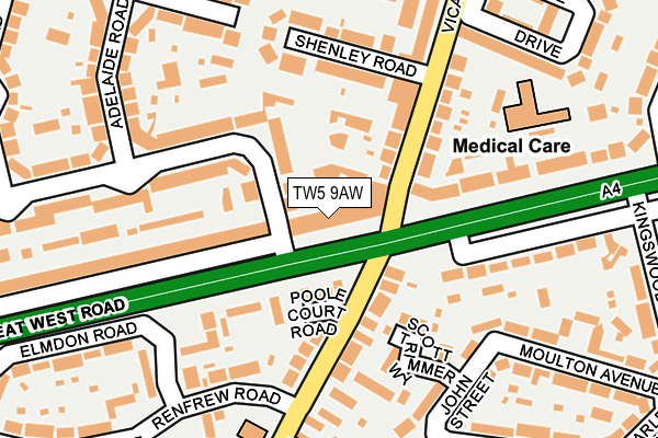 TW5 9AW map - OS OpenMap – Local (Ordnance Survey) TW5 9AW map - OS OpenMap – Local (Ordnance Survey)