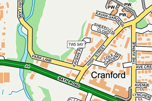 TW5 9AY map - OS OpenMap – Local (Ordnance Survey) TW5 9AY map - OS OpenMap – Local (Ordnance Survey)