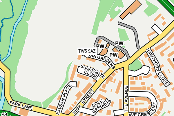 TW5 9AZ map - OS OpenMap – Local (Ordnance Survey) TW5 9AZ map - OS OpenMap – Local (Ordnance Survey)