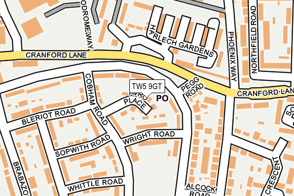 TW5 9GT map - OS OpenMap – Local (Ordnance Survey) TW5 9GT map - OS OpenMap – Local (Ordnance Survey)