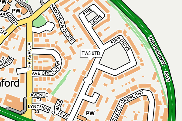 TW5 9TD map - OS OpenMap – Local (Ordnance Survey) TW5 9TD map - OS OpenMap – Local (Ordnance Survey)