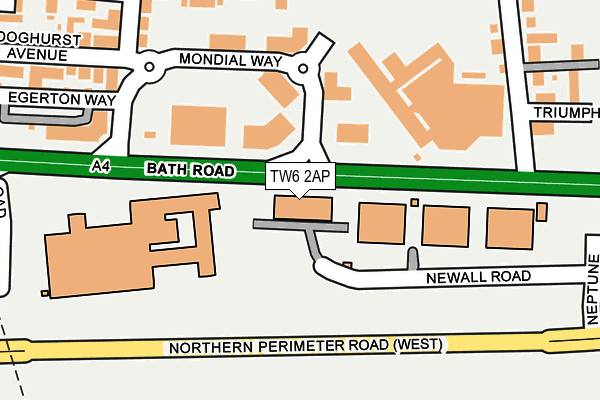 TW6 2AP map - OS OpenMap – Local (Ordnance Survey) TW6 2AP map - OS OpenMap – Local (Ordnance Survey)
