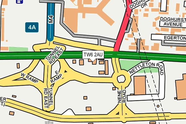 TW6 2AU map - OS OpenMap – Local (Ordnance Survey) TW6 2AU map - OS OpenMap – Local (Ordnance Survey)