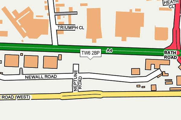 TW6 2BP map - OS OpenMap – Local (Ordnance Survey)